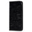 For Samsung Galaxy S24 Ultra Case PU Leather Mandala Imprinted Design Wallet Phone Cover - Black - 4