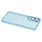 For Samsung Galaxy S25 Edge Case Electroplated Camera Frame TPU Phone Cover - Transparent Blue - 3