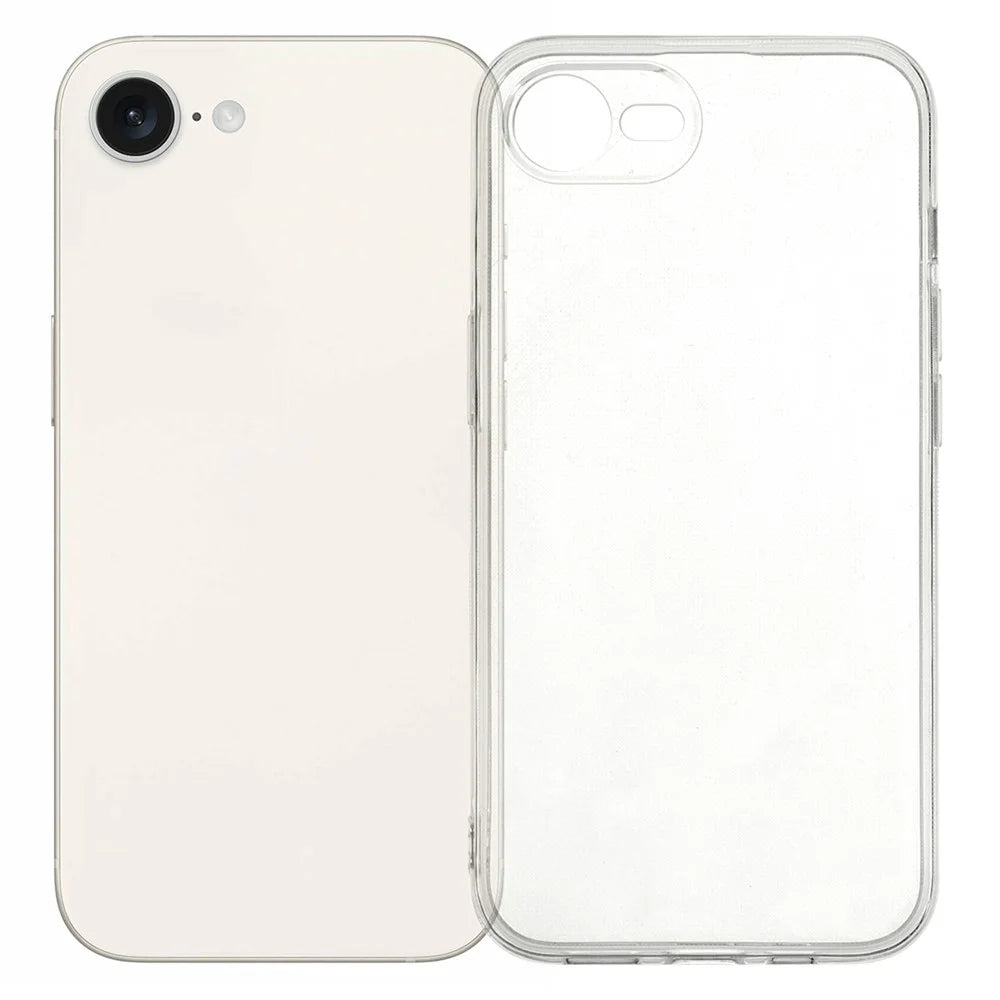 For iPhone 17e / 16e Case Watermark-Free 2.0mm Clear Phone TPU Cover - 1