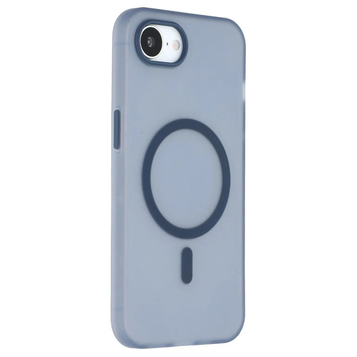 For iPhone 17e / 16e Case Compatible with MagSafe Translucent Matte TPU Phone Cover - Navy Blue - 1