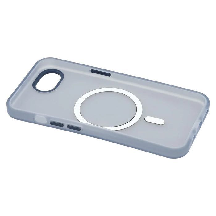 For iPhone 17e / 16e Case Compatible with MagSafe Translucent Matte TPU Phone Cover - Navy Blue - 6