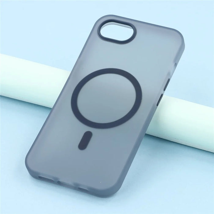 For iPhone 17e / 16e Case Compatible with MagSafe Translucent Matte TPU Phone Cover - Navy Blue - 7
