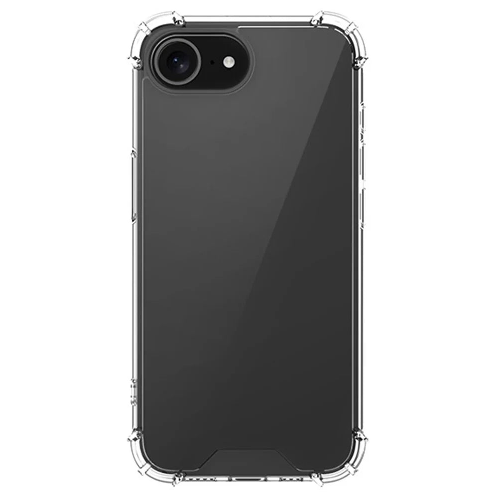 For iPhone 17e / 16e Case Reinforced Corners TPU Frame + Acrylic Back Phone Cover - 1