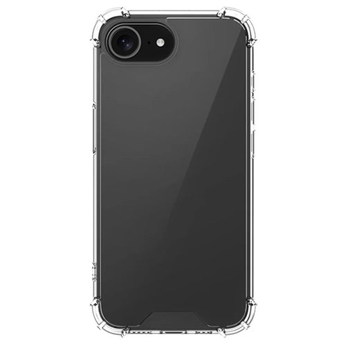 For iPhone 17e / 16e Clear Phone Case TPU + Acrylic 1.5mm Shockproof Back Cover - 1