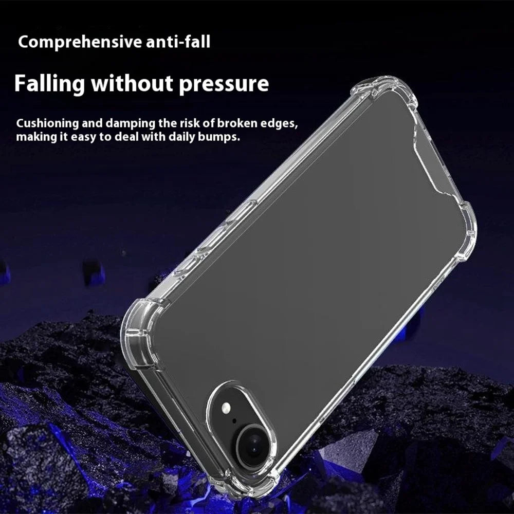 For iPhone SE (2022) / (2020) / 8 / 7 Case Reinforced Corners TPU Frame + Acrylic Back Phone Cover - 4