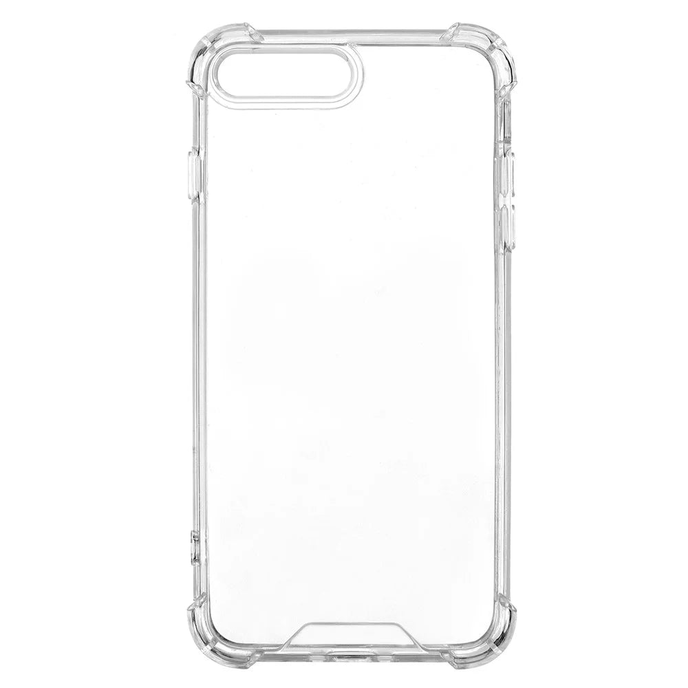 For iPhone 8 Plus / 7 Plus Case Reinforced Corners TPU Frame + Acrylic Back Phone Cover - 2