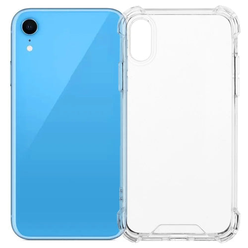 For iPhone XR Case Reinforced Corners TPU Frame + Acrylic Back Phone Cover - 1