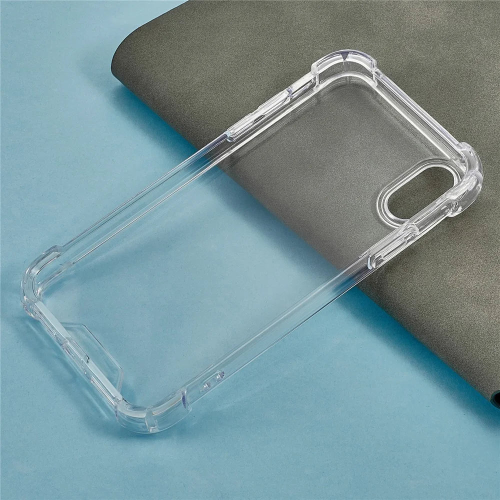 For iPhone X / XS Case Reinforced Corners TPU Frame + Acrylic Back Phone Cover - 4