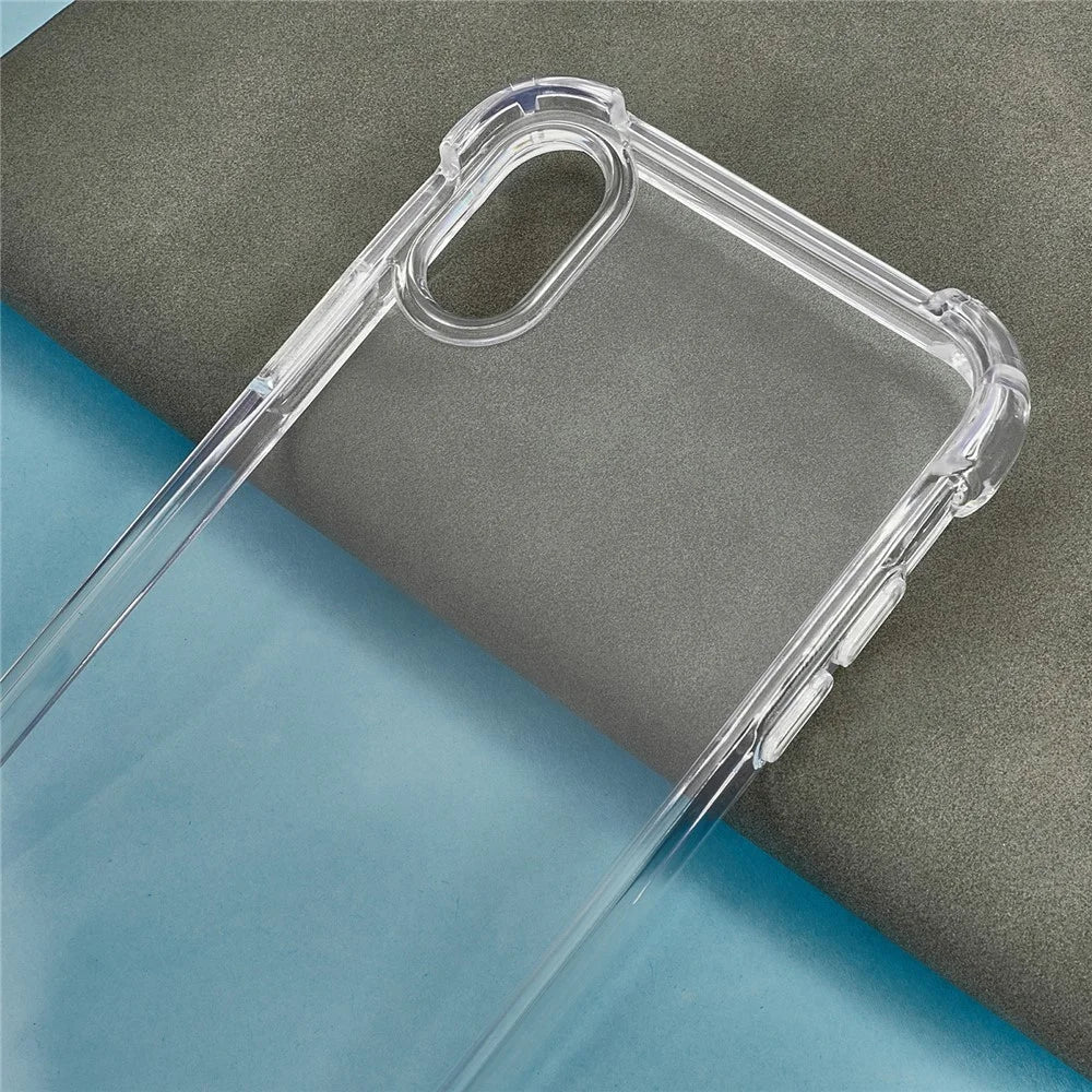 For iPhone X / XS Case Reinforced Corners TPU Frame + Acrylic Back Phone Cover - 5