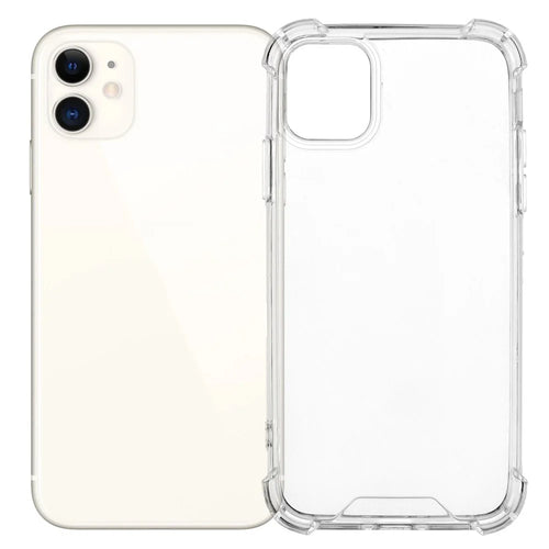 For iPhone 11 Case Reinforced Corners TPU Frame + Acrylic Back Phone Cover - 1