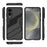 For Samsung Galaxy S25 Edge Case PC + TPU Shockproof Phone Cover with Kickstand - Black - 4