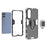 For Samsung Galaxy S25 Edge Case PC + TPU Protective Phone Cover with Ring Kickstand - Black - 2