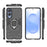 For Samsung Galaxy S25 Edge Case PC + TPU Protective Phone Cover with Ring Kickstand - Black - 5