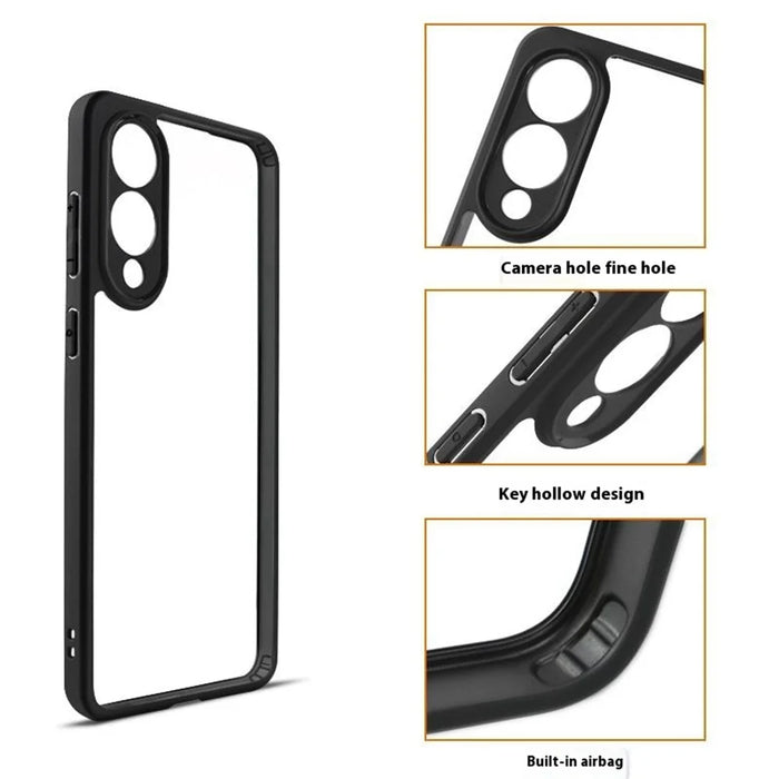 For Samsung Galaxy S25 Edge Case Shockproof PC + TPU Clear Back Phone Cover - 4