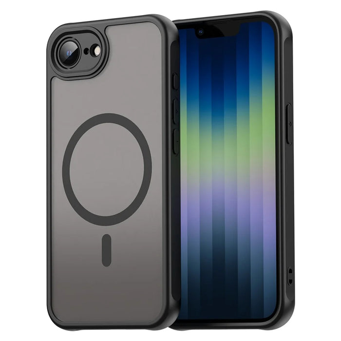 For iPhone 17e / 16e Case Magnetic Anti Drop PC + TPU Phone Cover Compatible with Magsafe - Black - 1