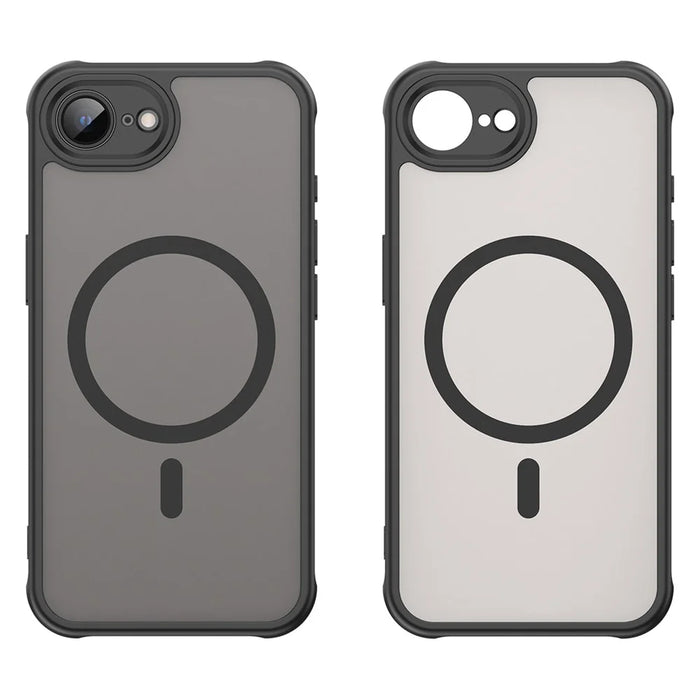 For iPhone 17e / 16e Case Magnetic Anti Drop PC + TPU Phone Cover Compatible with Magsafe - Black - 2