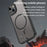 For iPhone 15 Case Compatible with MagSafe Anti Drop PC + TPU Phone Cover - Black - 5