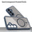 For Samsung Galaxy S25 Magnetic Case Anti Drop PC + TPU Phone Cover - Blue - 4