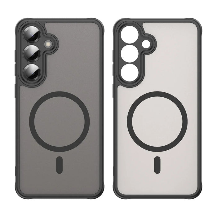 For Samsung Galaxy S25+ Magnetic Case Anti Drop PC + TPU Phone Cover - Black - 7
