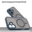 For iPhone 16 Case Compatible with MagSafe Anti Drop PC + TPU Phone Cover - Blue - 4