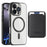For iPhone 16 Pro Case Compatible with MagSafe TPU + PC Mobile Cover with Card Bag - Black - 1