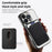 For iPhone 16 Pro Case Compatible with MagSafe TPU + PC Mobile Cover with Card Bag - Black - 3