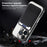 For iPhone 16 Pro Case Compatible with MagSafe TPU + PC Mobile Cover with Card Bag - Black - 4