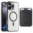 For iPhone 16 Pro Max Case Compatible with MagSafe TPU + PC Mobile Cover with Card Bag - Black - 1