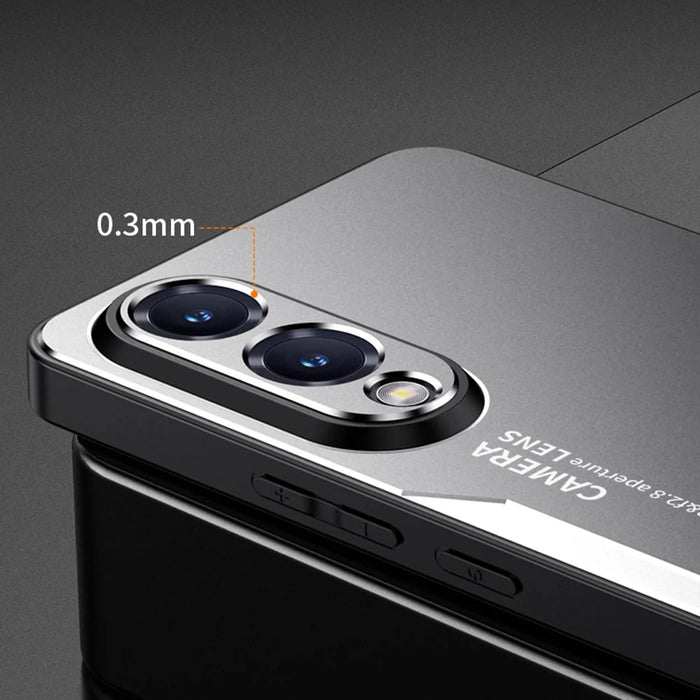 For Samsung Galaxy S25 Edge Phone Case Aluminium Alloy TPU PC Back Cover - Gold - 6