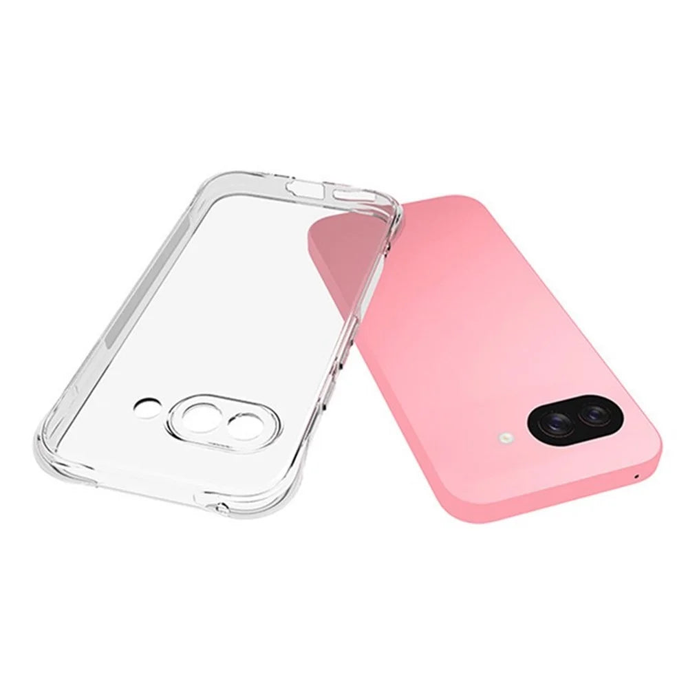 WANLONFENG WL2 Series for Google Pixel 9a Case 2.0mm TPU Phone Cover with 2Pcs Tempered Glass Films - 5