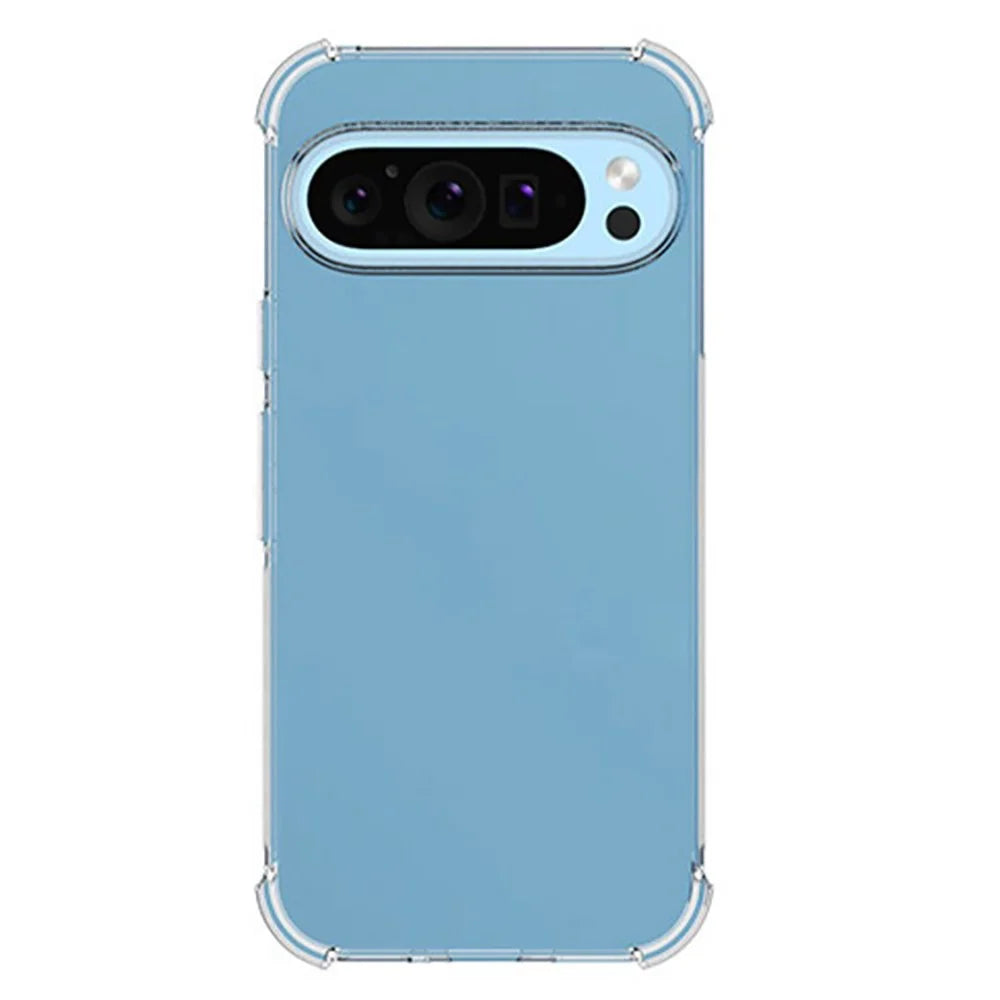 WANLONFENG WL2 Series for Google Pixel 9 / 9 Pro Case with 2Pcs Tempered Glass Films 2.0mm TPU Phone Cover (Big Lens Hole) - 3