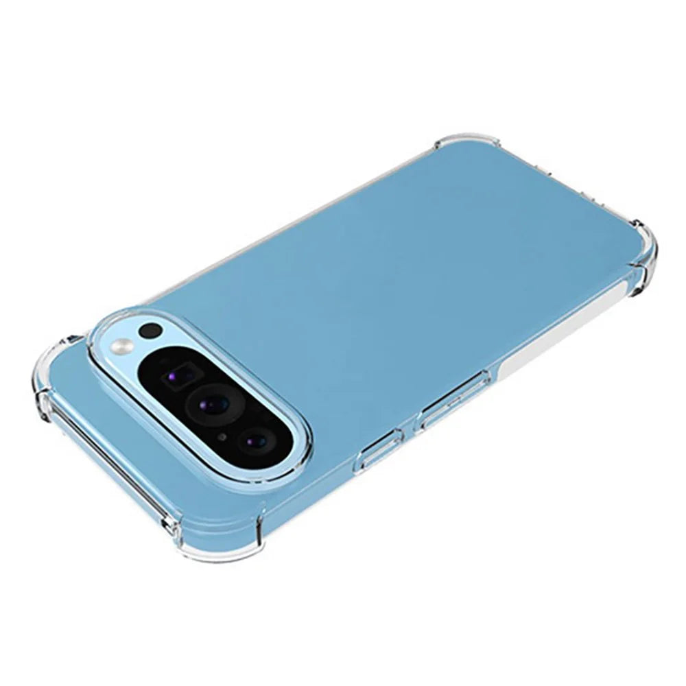 WANLONFENG WL2 Series for Google Pixel 9 / 9 Pro Case with 2Pcs Tempered Glass Films 2.0mm TPU Phone Cover (Big Lens Hole) - 6