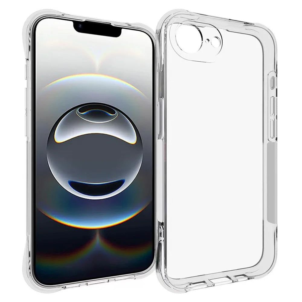 WANLONFENG WL2 Series for iPhone 17e / 16e Case 2.0mm TPU Phone Cover with 2Pcs Tempered Glass Films - 2