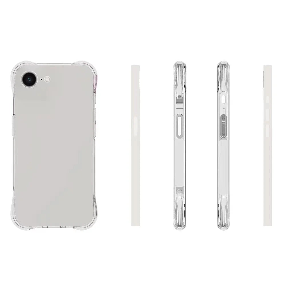 WANLONFENG WL2 Series for iPhone 17e / 16e Case 2.0mm TPU Phone Cover with 2Pcs Tempered Glass Films - 5