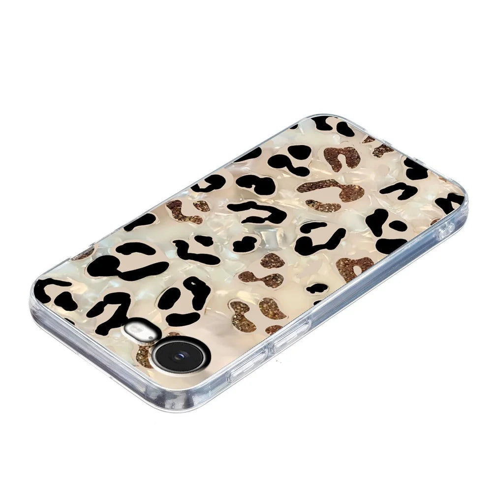For iPhone 17e / 16e Case Soft TPU Phone Back Cover Pattern Printing - Leopard Print - 4