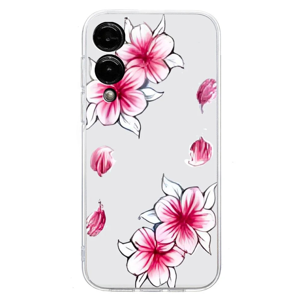 For Samsung Galaxy S25 Edge Case Soft TPU Phone Back Cover Pattern Printing - Sakura - 2