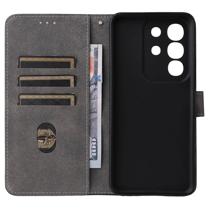 For vivo Y29 4G / T4x 5G Case Wallet RFID Blocking PU Leather Cover Viewing Stand - Black - 3