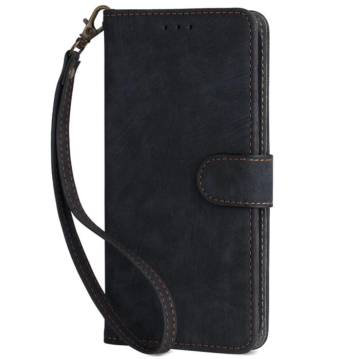 For vivo Y29 4G / T4x 5G Case Wallet RFID Blocking PU Leather Cover Viewing Stand - Black - 7