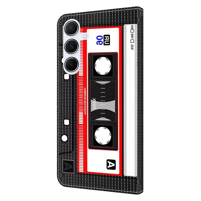 For Samsung Galaxy S24 FE Wallet Case Pattern Printing Stand Leather Flip Phone Cover - Tape - 5
