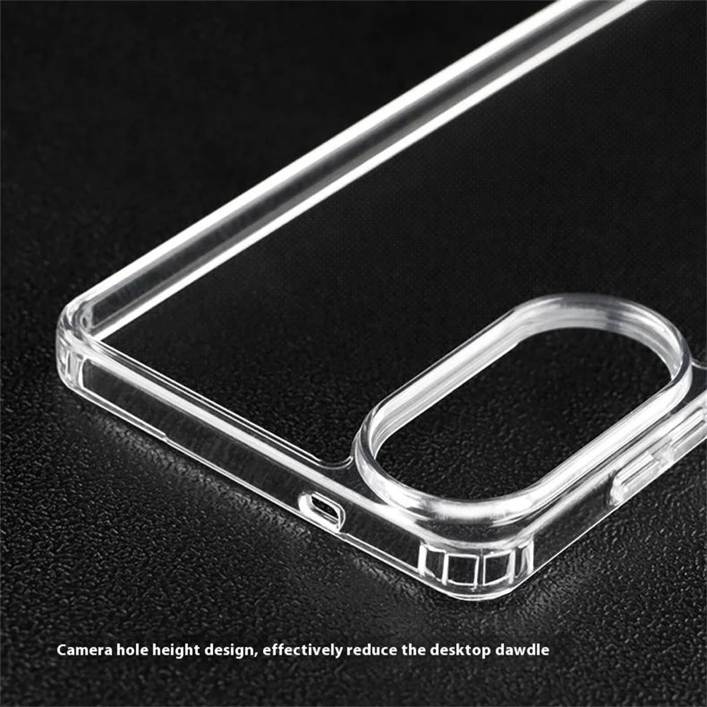For Samsung Galaxy S25 Edge Case 1.5mm Anti Fingerprint PC + TPU Clear Shockproof Phone Back Cover - 5