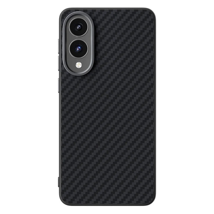 ABEEL For Samsung Galaxy S25 Edge Magnetic Case Carbon Fiber Texture Back Cover - Black - 2