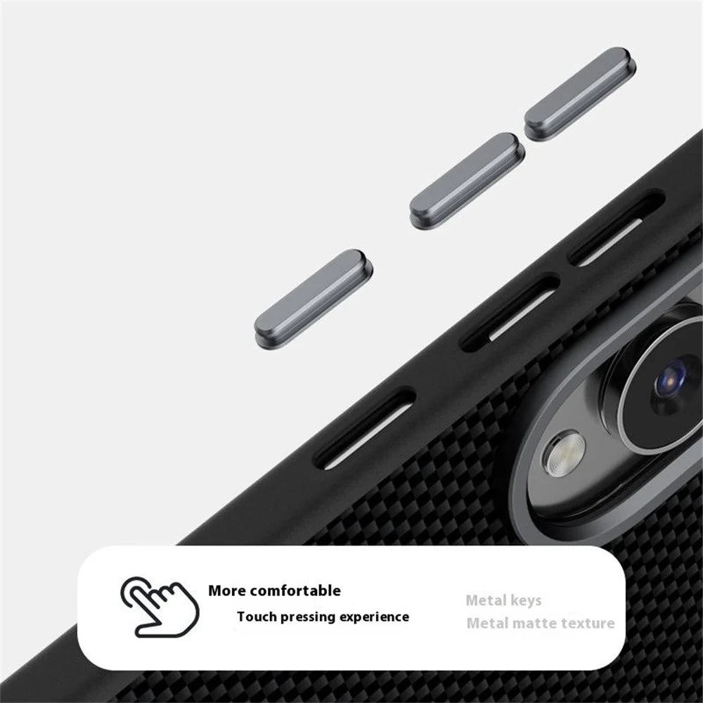 ABEEL For Samsung Galaxy S25 Edge Magnetic Case Printed PC TPU Aluminum Alloy Leather Phone Cover - Black - 6