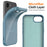 For iPhone 17e / 16e Magnetic Case Compatible with MagSafe TPU Phone Back Cover with Lanyard - Blue - 5