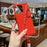 For iPhone 16 Pro Case 3 in 1 Drop-Proof PC + TPU Phone Back Cover with Wrist Strap - Red - 6