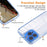 For iPhone 16 Pro Max Case Clear Colorful Frame Drop-Proof TPU + PC Phone Back Cover with Lens Film - Blue - 3