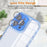 For iPhone 16 Pro Max Case Clear Colorful Frame Drop-Proof TPU + PC Phone Back Cover with Lens Film - Blue - 4
