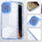 For iPhone 16 Pro Max Case Clear Colorful Frame Drop-Proof TPU + PC Phone Back Cover with Lens Film - Blue - 6