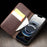 QIALINO For iPhone 17e / 16e Wallet Case Stand Genuine Cow Leather Flip Phone Cover - Brown - 2