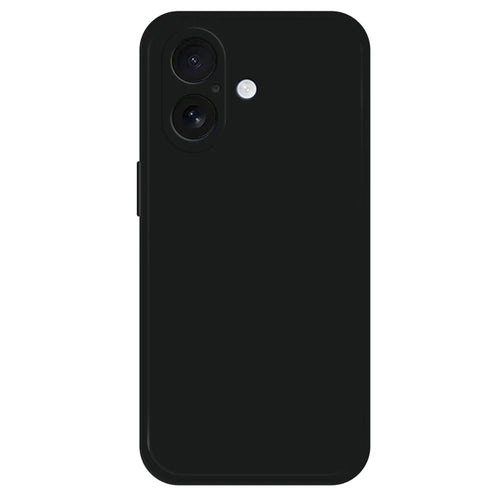 For iPhone 16 Plus TPU Case Straight Edge Protection Phone Cover - Black - 1