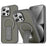 For iPhone 16 Pro Max Case Compatible with MagSafe PC + TPU Phone Cover with Kickstand - Titanium Grey - 1